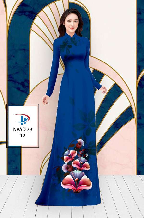 Vải Áo Dài Hoa In 3D AD NVAD79 70